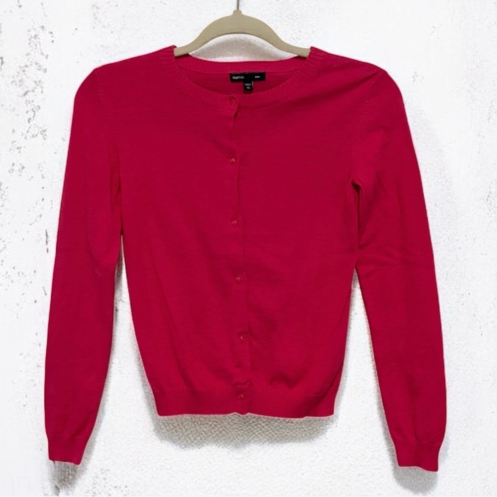 Gap Kids Pink Button-Front Cardigan – Size L (10)